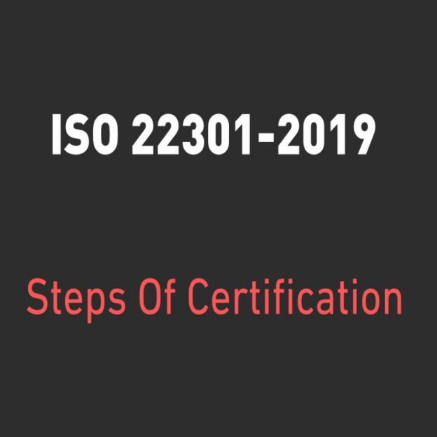 ISO 22301-2019 STEPS FOR CERTIFICATION SINGAPORE MANILA BATAM