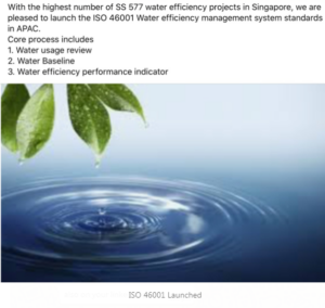 ISO 46001 Water efficiency management system.