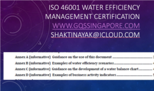 ISO 46001 WATER EFFICIENCY MANAGEMENT CERTIFICATION