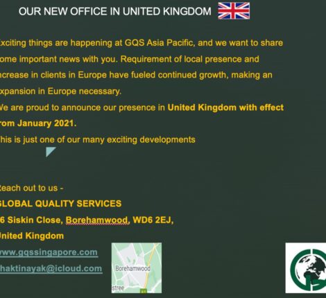 GQS is Proud to Announce Certification Support Services in UK