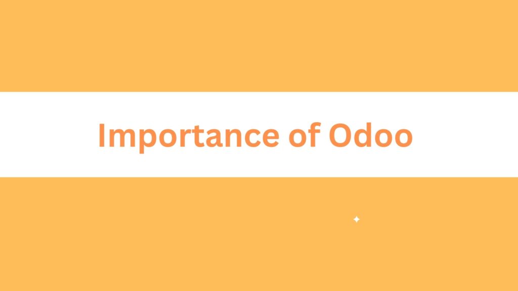 Importance of Odoo